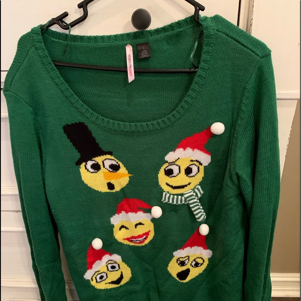 Emoji Ugly Christmas Sweater